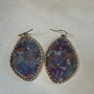 Source Unknown Iridescent Gemstone Earrings